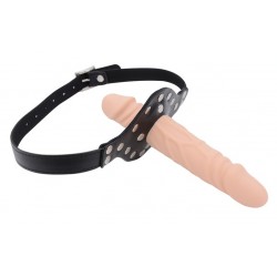 Penis Dildo for Mouth Fucking Large 17 x 4 cm - Flesh | Ball Gags