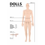 Justin Realistic Full Sized Doll - Flesh | Real Life Dolls