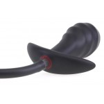 Φουσκωτή Πρωκτική Σφήνα Σιλικόνης Silicone Licle Inflatable Butt Plug - Μαύρη | Φουσκωτές Σφήνες