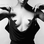 Αυτοκόλλητα Θηλών Flash Cross Nipple Stickers - Μαύρα | Γάντια & Αυτοκόλλητα Θηλών