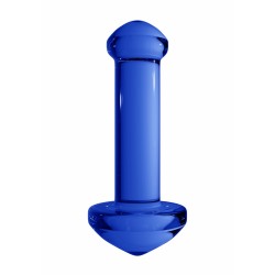 Γυάλινο Dildo με Διογκωμένα Άκρα Glass Dildo with Trigger Point Tips - Μπλε