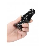 Missy Remote Controlled Glass Butt Plug with Suction Cup - Black | Glass Dildos