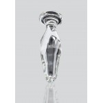 Λεία Γυάλινη Πρωκτική Σφήνα Smooth Star Sparkler Glass Dildo - Διάφανη | Γυάλινα Dildo