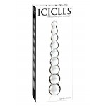 Icicles Νο.2 Sapphire Spiral Anal Glass Dildo - Transparent | Glass Dildos