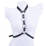 Harness με Δαχτυλίδια Eco Leather Ring Harness - Μαύρο | Γυναικεία Harness