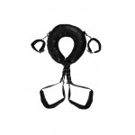 Padded Thigh Sling with Hand Cuffs - Black | Hog Ties & Body Restraints