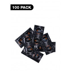 Exs Black Latex Condoms - 100 Pieces