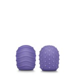 Σετ Κεφαλές για Συσκευή Μασάζ Le Wand Petite Massager Silicone Texture Covers - Μωβ | Κεφαλές για Συσκευές Μασάζ