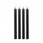 Teasing Wax Candles Large - Parafin - 4-pack - Black | Massage Candles