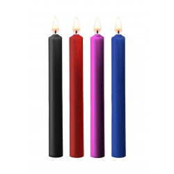 Teasing Wax Candles Large - Parafin - 4-pack - Multicolour | Massage Candles