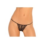 Got Your Back Crotchless Thong - Black | Crotchless Briefs