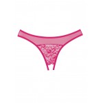Just A Rumor Crotchless Panty - Pink | Crotchless Briefs