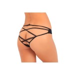 Lace Lovers Crotchless Panty - Black | Crotchless Briefs
