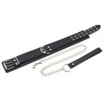 Κιτ Δεσίματος Hand Cuffs & Collar Kit Double Pin - Μαύρο | Κιτ Δεσίματος