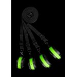Glow In The Dark Attachment Set for Bed Bindings - Black | Bondage Kits