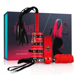 Secret Pleasure Chest BDSM Kit - Red | Bondage Kits