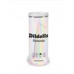 Φωσφοριζέ Premium Dildo Σιλικόνης με Βεντούζα Dildolls Fantasia Premium Silicone Dildo with Suction Cup - Πολύχρωμο | Κλασικά - Απλά Dildo