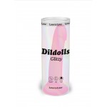 Dildolls Glitzy Premium Silicone Dildo with Suction Cup - Pink | Classic Dildos