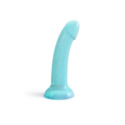 Dildolls Nightfall Premium Silicone Dildo with Suction Cup - Blue