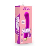 Aria Banging AF Curved Silicone Vibrator - Purple | Classic Vibrators