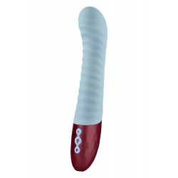 FemmeFunn Lola G Premium Ribbed Silicone G-Spot Vibrator - Blue | G-Spot Vibrators