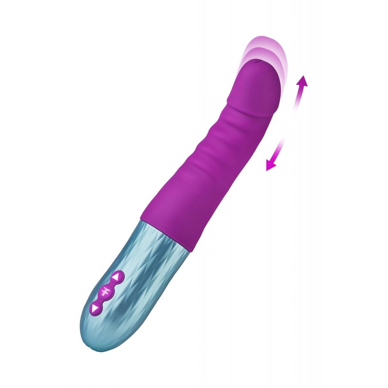 FemmeFunn Cadenza Premium Thrusting Silicone G-Spot Vibrator - Purple | Classic Vibrators