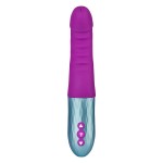 FemmeFunn Cadenza Premium Thrusting Silicone G-Spot Vibrator - Purple | Classic Vibrators