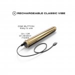 Κλασικός Δονητής Golden Boy 2.0 Classic Rechargeable Vibrator - Χρυσός | Κλασικοί Δονητές