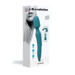 Δονητής Μασάζ 3 σε 1 R-Evolution Premium Silicone 3 in 1 Massage Vibrating Wand - Πράσινος | Συσκευές & Δονητές Μασάζ