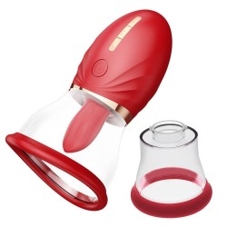 Adoramar Magic Vibrating Suction Tongue Stimulator - Red