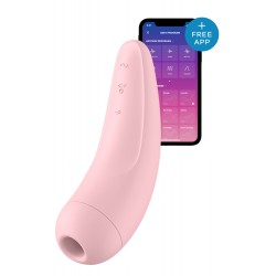 Satisfyer Curvy 2+ App Based Suction Vibrator - Pink | Clitoral Vibrators