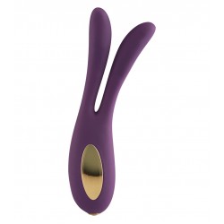 Flexible Flare Bunny Silicone Vibrator - Purple | Clitoral Vibrators