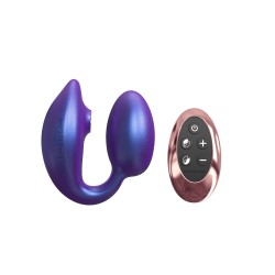 Ευλύγιστος Δονητής Σημείου G με Αναρρόφηση Wonderlover Premium Flexible G-Spot Vibrator with Clitoral Suction - Ιριδίζων Μωβ | Κλειτοριδικοί Δονητές