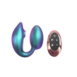 Wonderlover Premium Flexible G-Spot Vibrator with Clitoral Suction - Iridescent Turquoise | Clitoral Vibrators