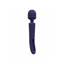 Kiku Vibrating Wand with Clitoral Stimulating Flap - Purple | Clitoral Vibrators