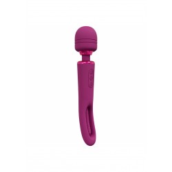 Kiku Vibrating Wand with Clitoral Stimulating Flap - Pink | Clitoral Vibrators