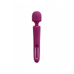 Δονητής Μασάζ Σημείου G Σιλικόνης με Κλειτοριδική Γλώσσα Kiku Vibrating Wand with Clitoral Stimulating Flap - Ροζ | Κλειτοριδικοί Δονητές