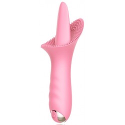 Δονούμενη Κλειτοριδική Γλώσσα Silicone Vibrating Tonge Stimulator - Ροζ