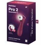Satisfyer Pro 2 Generation 3 Clitoral Suction Stimulator - Red | Clitoral Vibrators