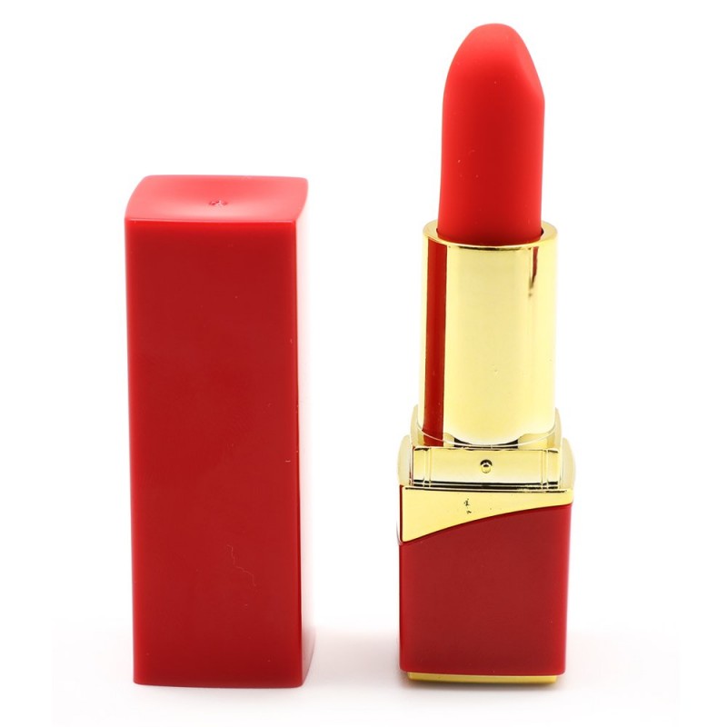 Κλειτοριδικός Δονητής Κραγιόν Naughty Secret 10 Function Lipstick Mini Vibrator - Κόκκινος | Κλειτοριδικοί Δονητές