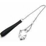 Leash with Collar Penis with Hooks - Silver | Collars