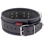 Leather Collar with D Rings - Black | Collars