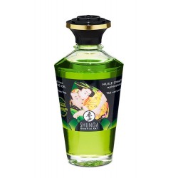 Shunga Aphrodisiac & Kissable Warming Oil Exotic Green Tea - 100 ml