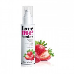 Love Me Tender Luscious & Hot Massage Oil Strawberry Scented - 100 ml | Massage Oils