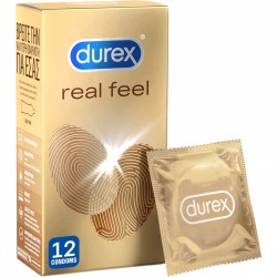 Durex Real Feel Ultra Thin Condoms - 12 Pieces | Thin Condoms