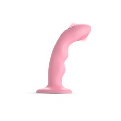 Tapping Silicone G & P Spot Vibrator with Suction Cup - Pink | Prostate Massagers