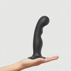 Large Silicone Premium Prostate & G-Spot Dildo with Suction Cup - Black | Strap On Dildos