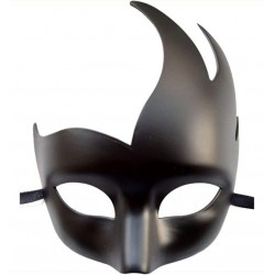 Βενετσιάνικη Μάσκα Black Flamy Mask - Μαύρη | Μάσκες