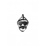 Φίμωτρο με Μάσκα Ματιών Blindfolded Head Harness with Solid Ball Gag - Μαύρο | Μάσκες