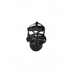 Head Harness with Zip Up Mouth & Lock - Black | Ball Gags